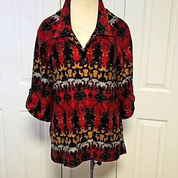 Luii, women's lightweight jacket. One‎ button medium wool blend. 3/4 slee… - Picture 1 of 14